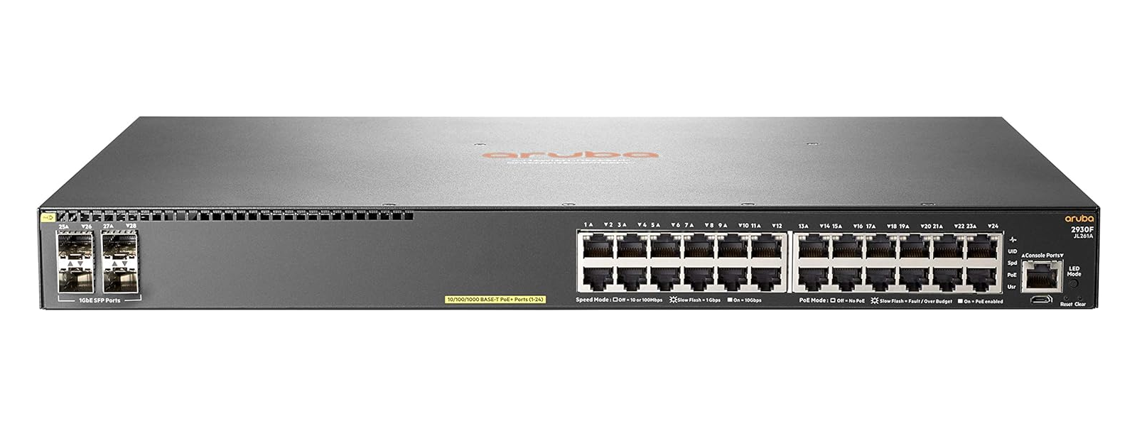 Aruba 2930F 24G PoE+ 4SFP Switch - JL261A Aruba 2930F 24G PoE+ 4SFP Switch - JL261A