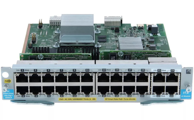 Aruba 5400R 20‑port 10/100/1000BASE‑T PoE+/4p 1/2.5/5/10GBASE‑T PoE+ MACsec v3 zl2 Module - J9991A