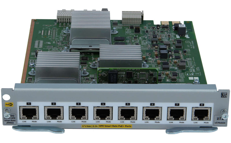 Aruba 5400R 8‑port 1/2.5/5/10GBASE‑T PoE+ MACsec v3 zl2 Module - J9995A