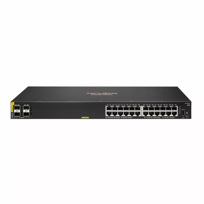 Aruba CX 6100 24G Class4 PoE 4SFP+ 370W Switch - JL677A