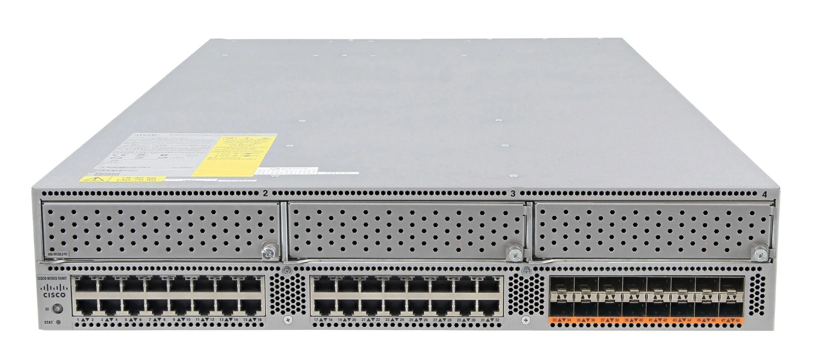 Cisco Nexus 5596T 32x 1/10Gbit RJ45 16x 1/10Gbit SFP+ (Unified) 3x Exp