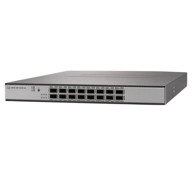 Cisco Nexus 9316D 16x 100/400Gbit QSFP-DD Network Switch - N9K-C9316D-GX